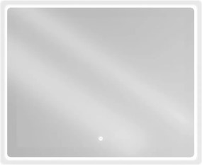 Mexen Sun 100 x 80 cm-es megvilágított fürdőszobai tükör, LED 6000K, párásodásgátló - 9807-100-080-611-00