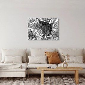 Üveg kép - Egzotikus kert (70x50 cm)
