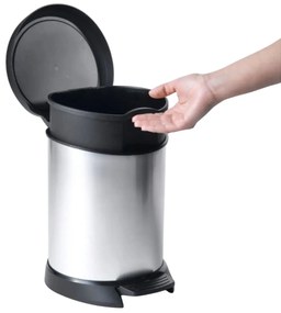 Curver Decobin hulladékgyűjtő 5 l, ezüst