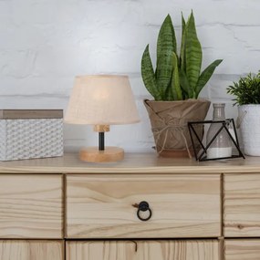 Brilagi - LED Asztali lámpa ANTHONY 1xE14/40W/230V tölgy/bézs