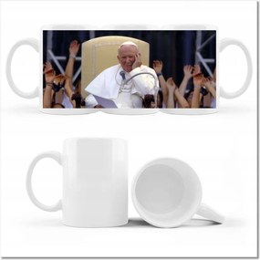 II. János Pál pápa mintás bögre