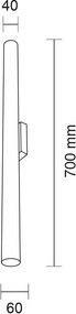 AMPLEX 8075 YABU Modern Kültéri Fali Lámpa Fekete GU10 IP44