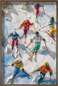 HUM075 keretezett MDF falikép, 50 x 70 cm