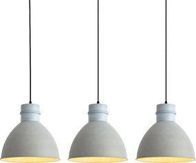 3 darabos rusztikus lógólámpa szett szürke - Dory