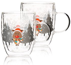 4Home Hot&Cool Mug Reindeer thermo pohár 270ml,2 db