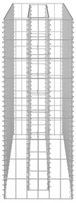 horganyzott acél gabion magaságyás 90 x 30 x 90 cm