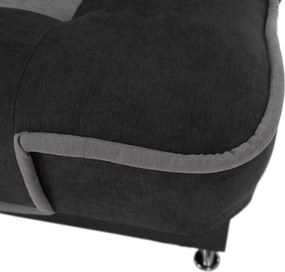 Kinyitható dívány, sötétszürke/világosszürke, PERSI