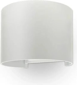 Kültéri Led fali lámpa 5W 4000K felső alsó állítható fehér kerek V-tac