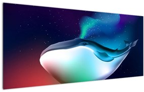 Kép - Űrbálna (120x50 cm)