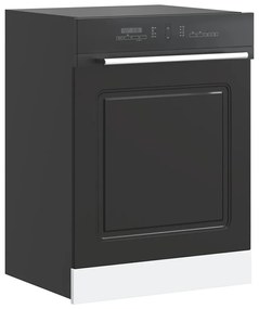 vidaXL mosogatógép panel Kalmar fekete 60x1,5x67 cm gépesített fa