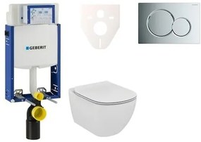 Fali WC szett Geberit befalazáshoz + Ideal Standard Tesi WC 110.302.00.5NE2