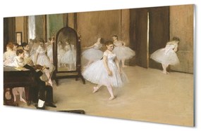Üvegképek Balett táncos szórakozás 100x50 cm