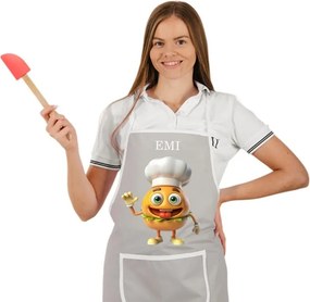 EMI Burger konyhai kötény, Szürke