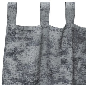 Velúr Függönyök 2 db Gombfülekkel Ezüstszürke 245x140 cm