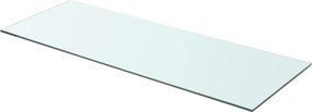 vidaXL 80x30 cm átlátszó panel üvegpolc