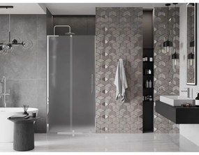 Mexen Velar L, tolózuhanyajtó nyitáshoz 90 cm, 8 mm-es matt üveg, króm, 871-090-003-31-01