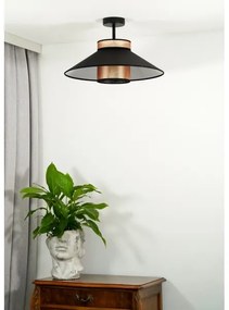 Duolla - Felületre szerelhető csillár RIO SHINY 1xE27/15W/230V átm. 45 cm fekete/réz