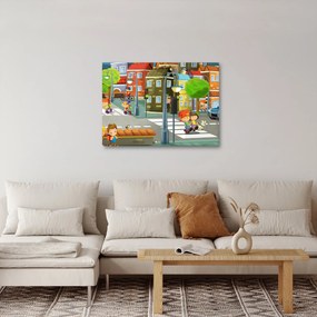 Kép - gyermek város (70x50 cm)