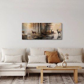 Kép - Vintage vadvilág festmény (120x50 cm)