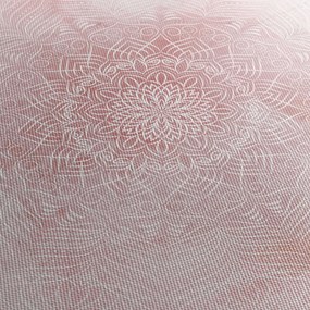 Kép - Rózsaszín mandala (órával) (90x30 cm)
