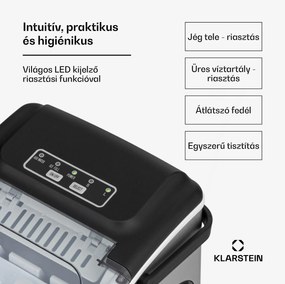 Klarstein Caldwell, jégkocka készítő, 12 kg/24 h, 1,3 L tartály