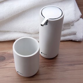 Nimco Omi fehér fürdőszobai kiegészítőkészlet, polirezin, adagoló Om 1605831-05_