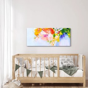 Kép - Virágok, festmény (120x50 cm)