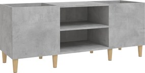 vidaXL betonszürke szerelt fa hanglemezszekrény 121x38x48 cm