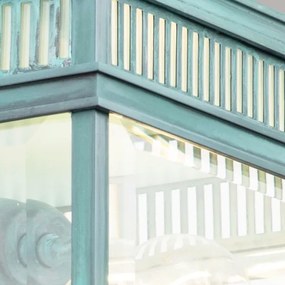 Elstead HOLBORN-F-VDG - HOLBORN kültéri lámpa 2xE27/60W/230V IP44 türkiz