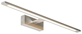 Acél fali lámpa 62 cm IP44 LED-del - Jerre