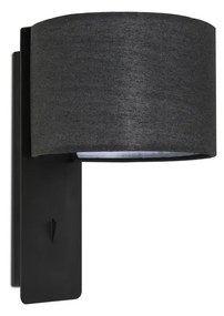 FARO FOLD fali lámpa, fekete, E27 foglalattal, IP20, 64303