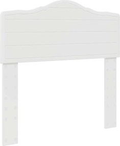 vidaXL Fejtámla Fényes Fehér 75 cm Faanyag