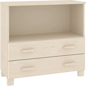 vidaXL HAMAR mézbarna tömör fenyőfa tálalószekrény 85 x 35 x 80 cm