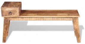 tömör mangófa pad fiókkal 120 x 36 x 60 cm