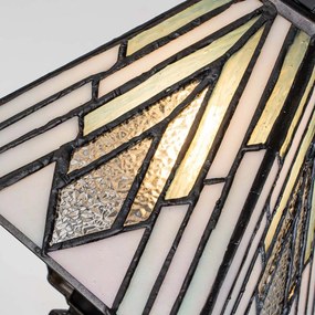 Elstead lighting klasszikus tiffany asztali lámpa alderley barna sokszínű elstf-alderley-tl-s