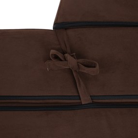 Összecsukható matrac/fotel, 2v1, barna, PELOS