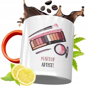 Narancssárga Bögre Kozmetikusnak Ajándék fényképes nyomattal