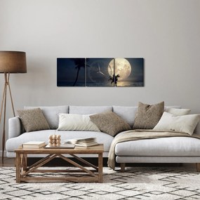 Kép - Strand telihold alatt (órával) (90x30 cm)