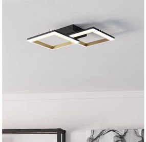 Eglo Eglo 901225-LED Dimmelhető mennyezeti lámpa CALLIERA LED/18,4W/230V fekete/arany EG901225