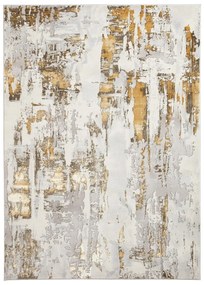 Világosszürke-aranyszínű szőnyeg 80x150 cm Apollo – Think Rugs