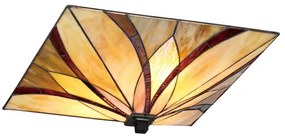 Elstead QZ-ASHEVILLE-F - Tiffany mennyezeti lámpatest ASHEVILLE 2xE27/60W/230V