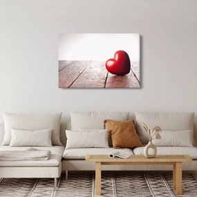 Egy fából készült szív képe (90x60 cm)