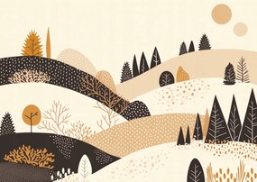 Poszter 84,1x59,4cm Ősz a hegyekben