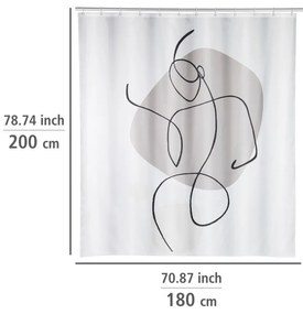 Zuhanyfüggöny 180x200 cm Ladyline – Wenko