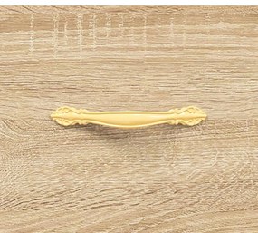 2 db sonoma tölgy színű szerelt fa éjjeliszekrény 40x35x47,5 cm