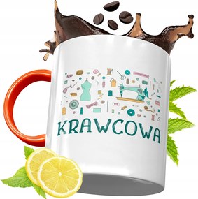 Narancssárga Bögre Szabónak Születésnapi Ajándék fényképes nyomtatással