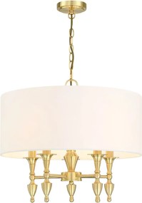 Cosmolight AUSTIN P05197BR-WH Csillár 5x40W/E14 IP20