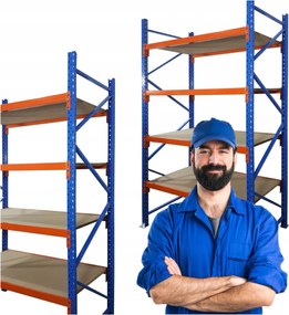 Fém Tároló Állvány Strapabíró Ipari 4 Polc H=2500MM MRC-22