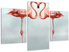 Két flamingó képe (90x60 cm)