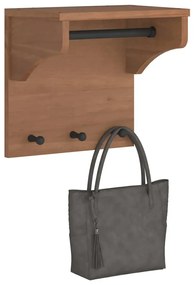 SANDNES tömör fenyőfa falra szerelt kabátállvány 43x30x42 cm